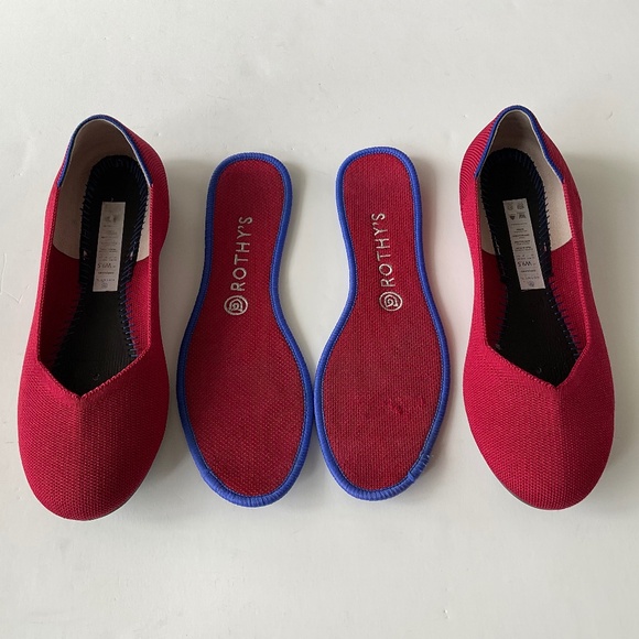 ROTHY’S  Red Round Toe Size 9.5 - Picture 4 of 8